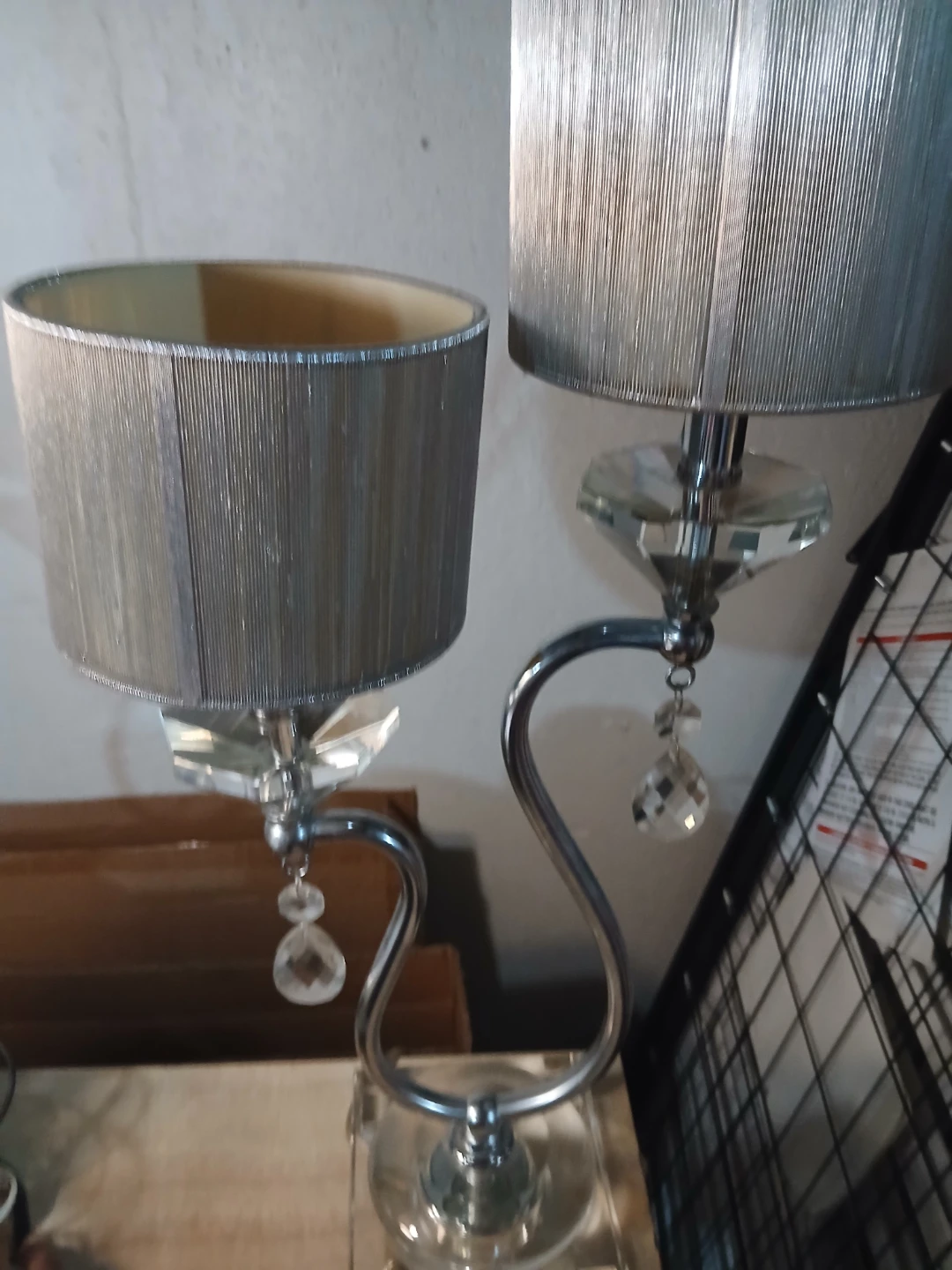Set of Two Crystal Table Lamps - photo 2