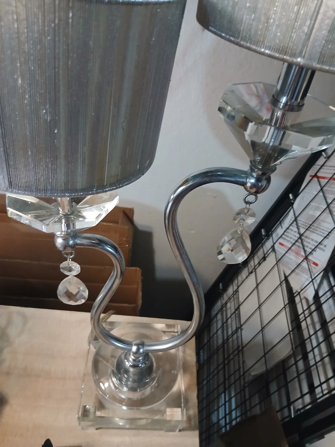 Set of Two Crystal Table Lamps - photo 4