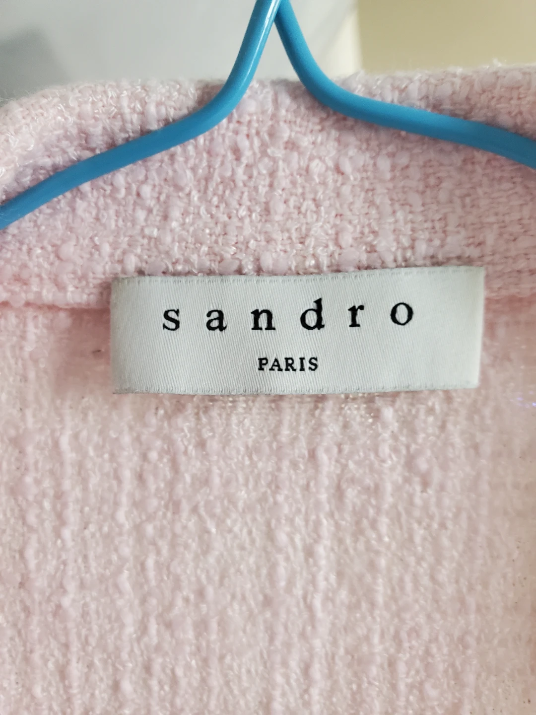 Sandro Paris Pale Pink Tweed Blazer Dress - photo 4