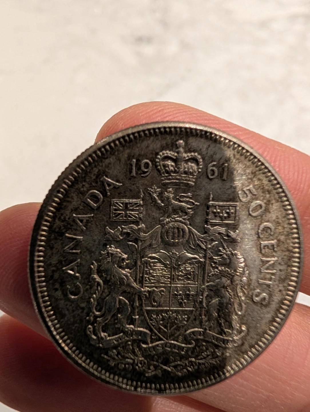 1961 Canadian 50 Cents Coin