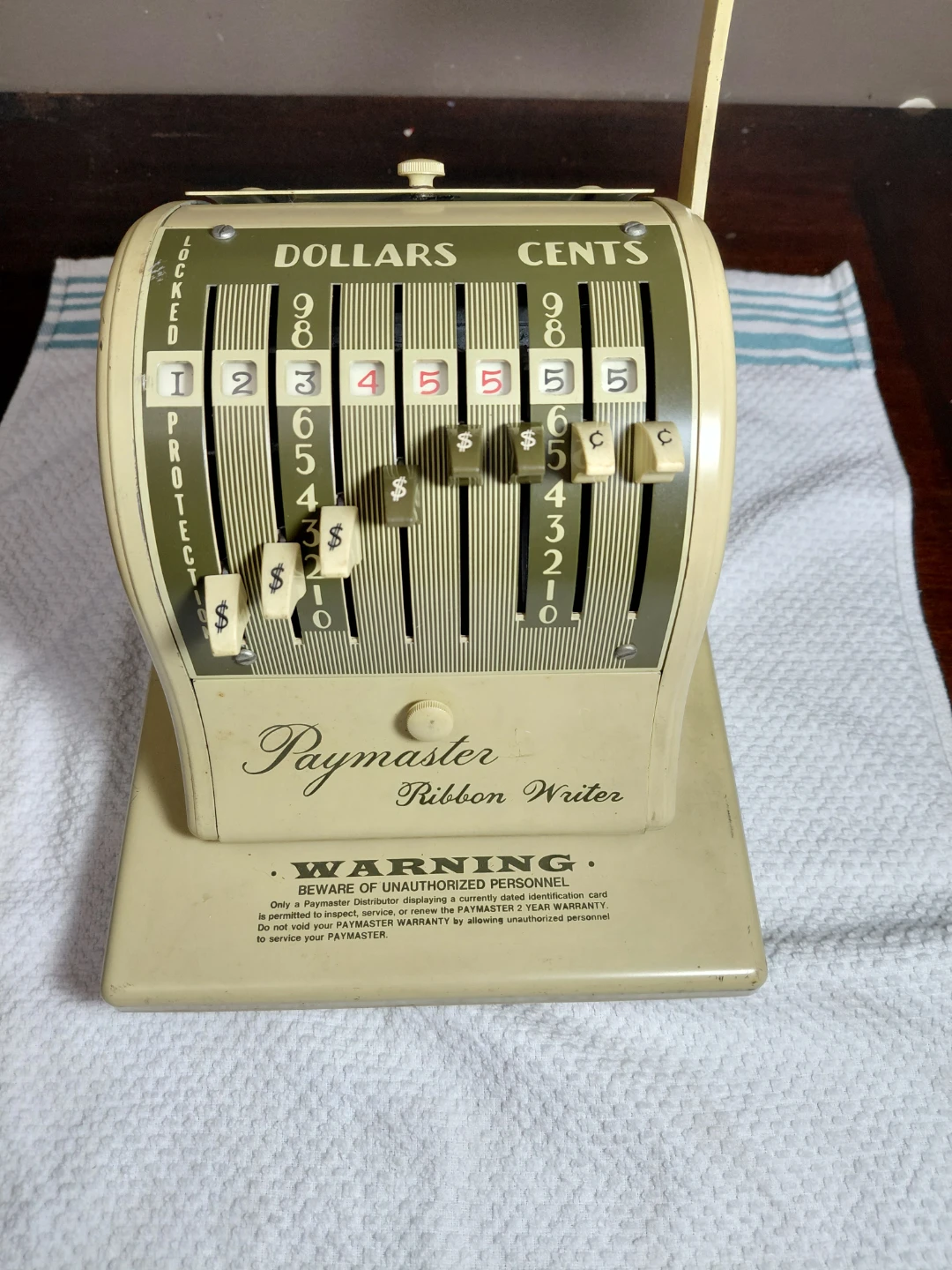 Vintage Paymaster Ribbon Writer Type 8000 - photo 2