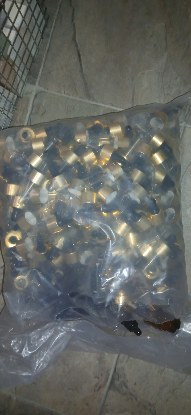 Bulk Lot of Gold and Black Glass Droppers - photo 2