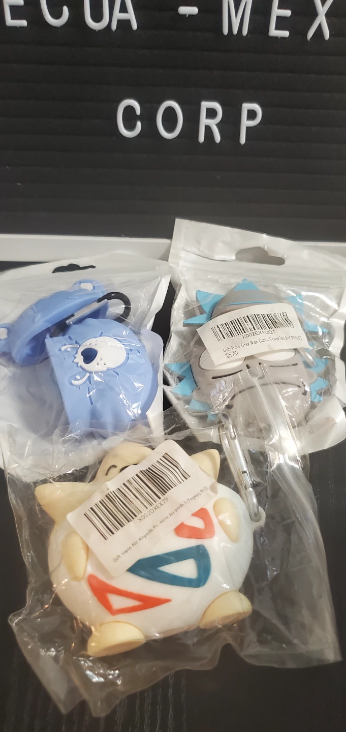 Set of 3 Character Silicone Airpods Cases