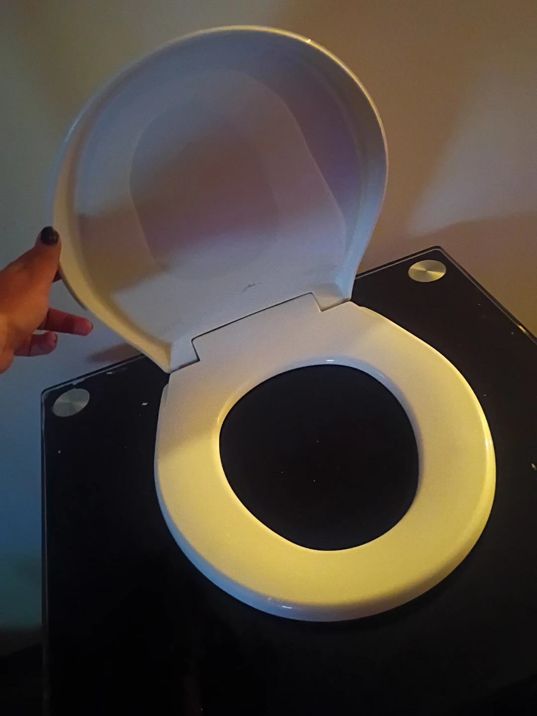 White Round Toilet Seat - photo 2