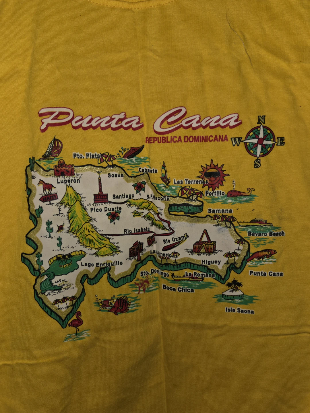 'Punta Cana, DR Topography' Graphic T-Shirt in a Men's 3X - photo 2