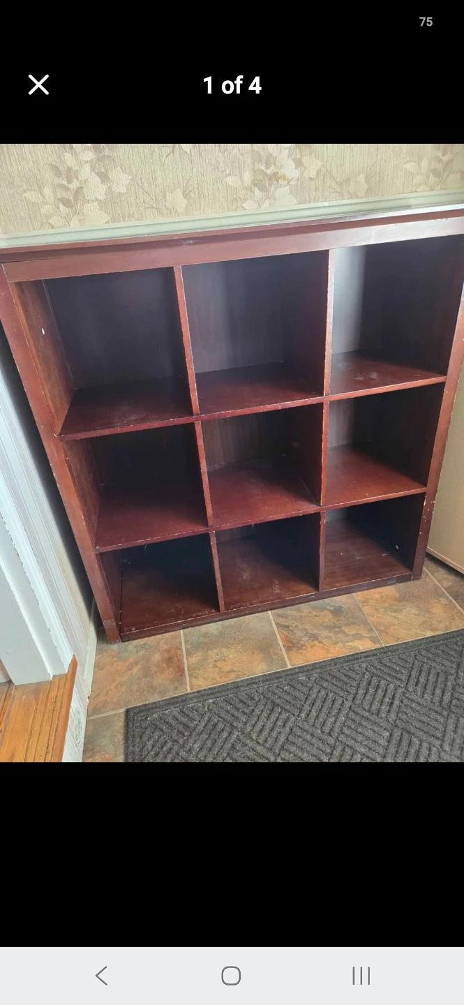 Dark Brown 9-Cube Storage Unit - photo 2