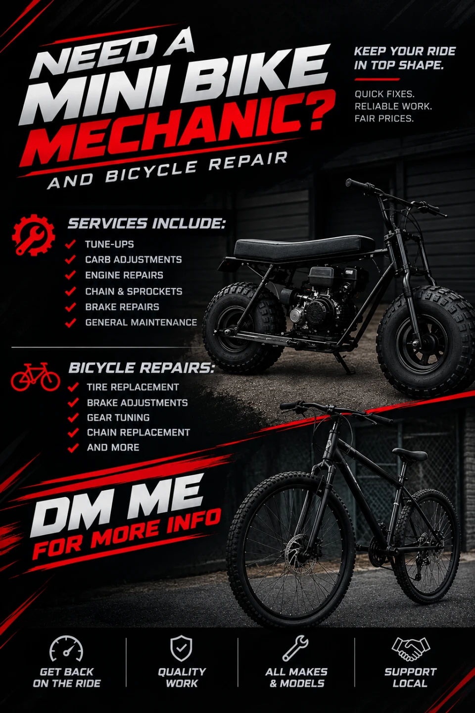 mini bike mechanic