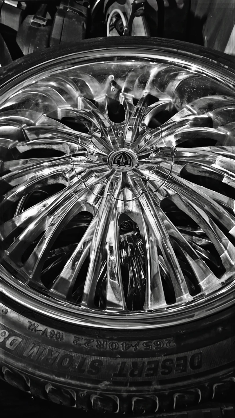 Asanti Chrome Wheels with Tires 265/40R22