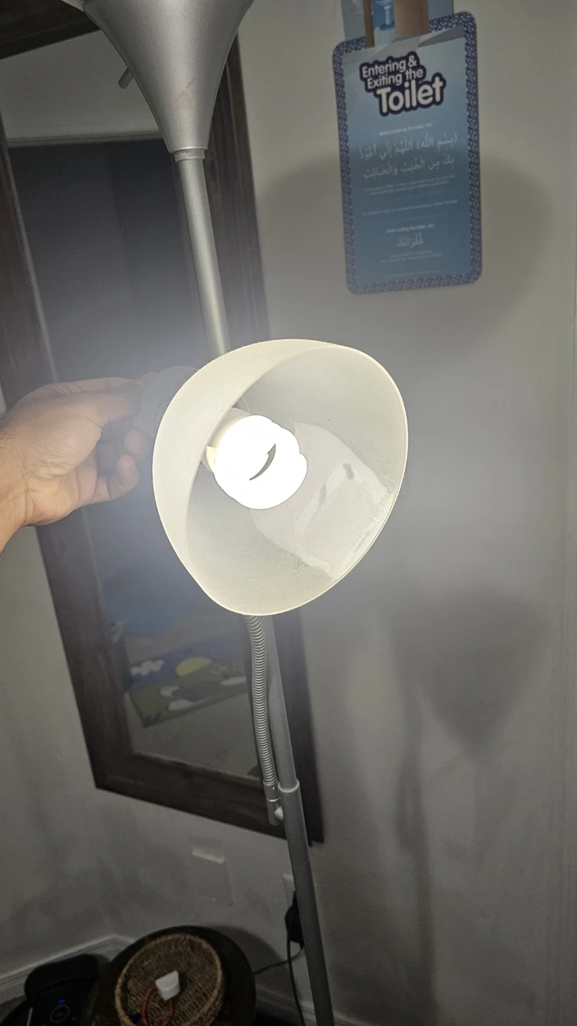 Silver Dual-Head Floor Lamp - photo 2