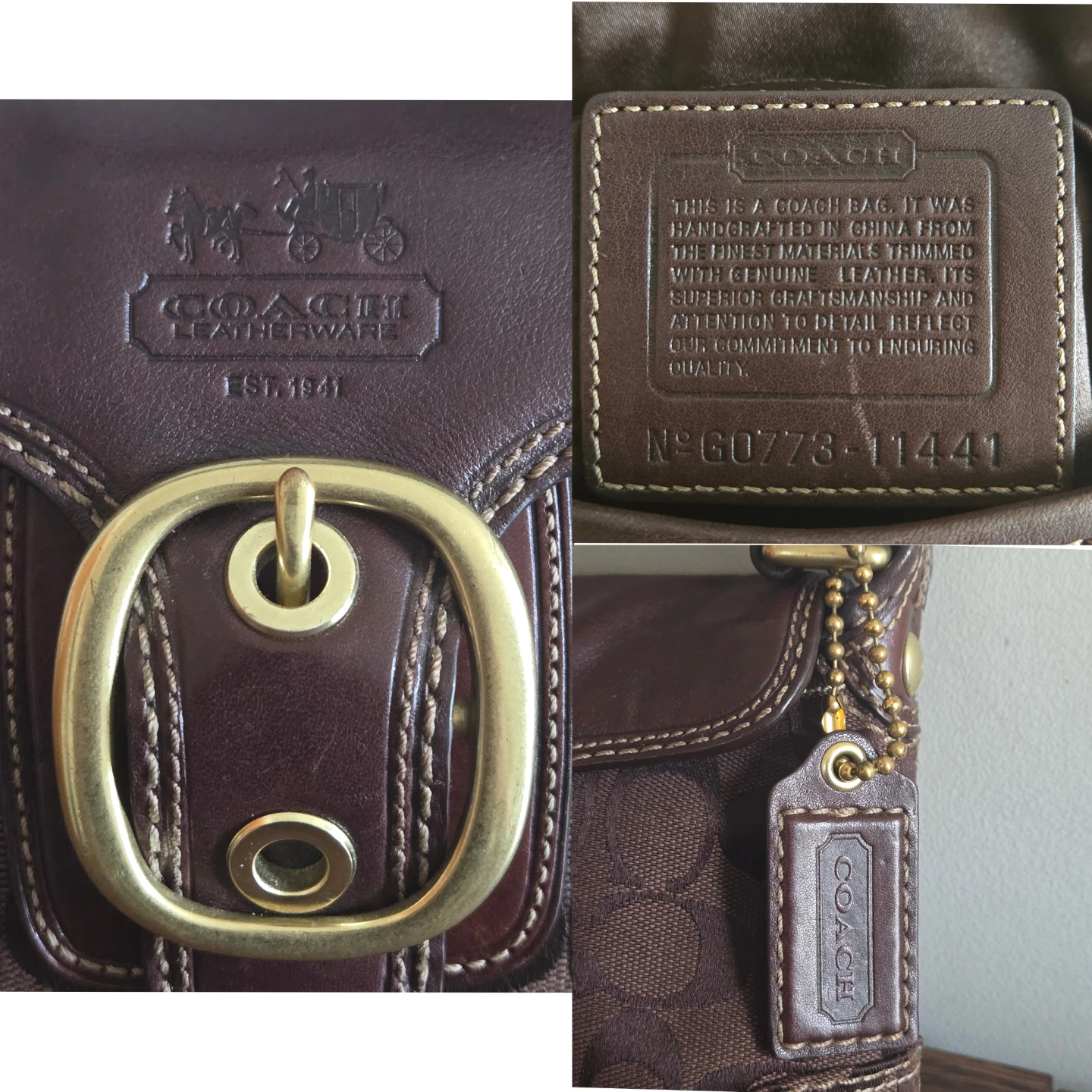 Coach Bleecker Soho Bag Vintage Brown Signature 11441 - photo 2