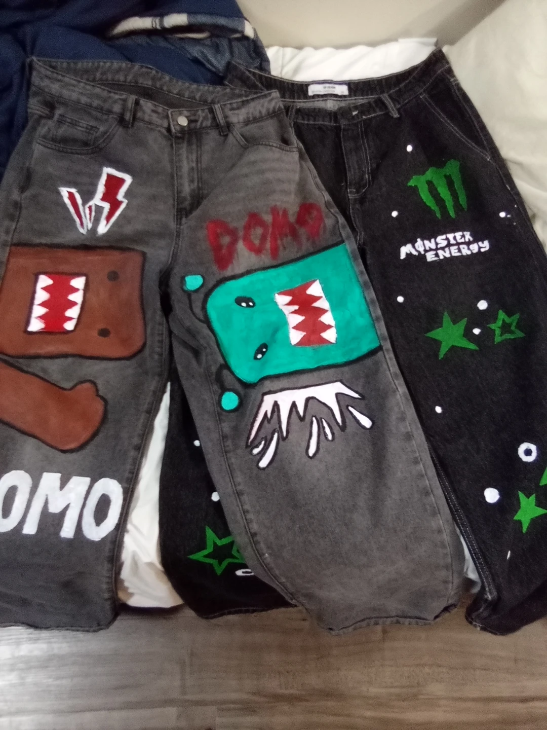 Custom Painted Jeans Size 34
