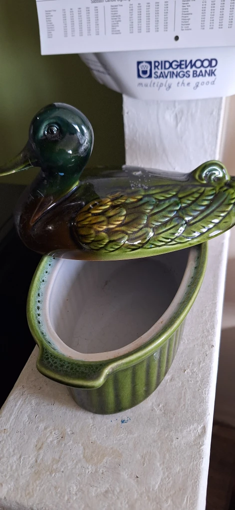 Vintage Ceramic Duck Casserole Dish - photo 2