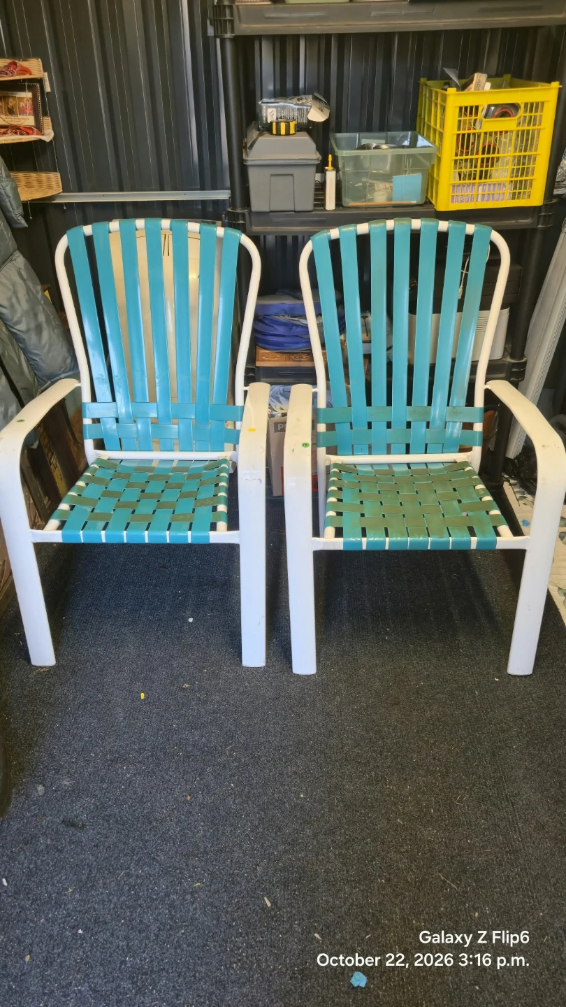 Two Vintage  Patio Chairs