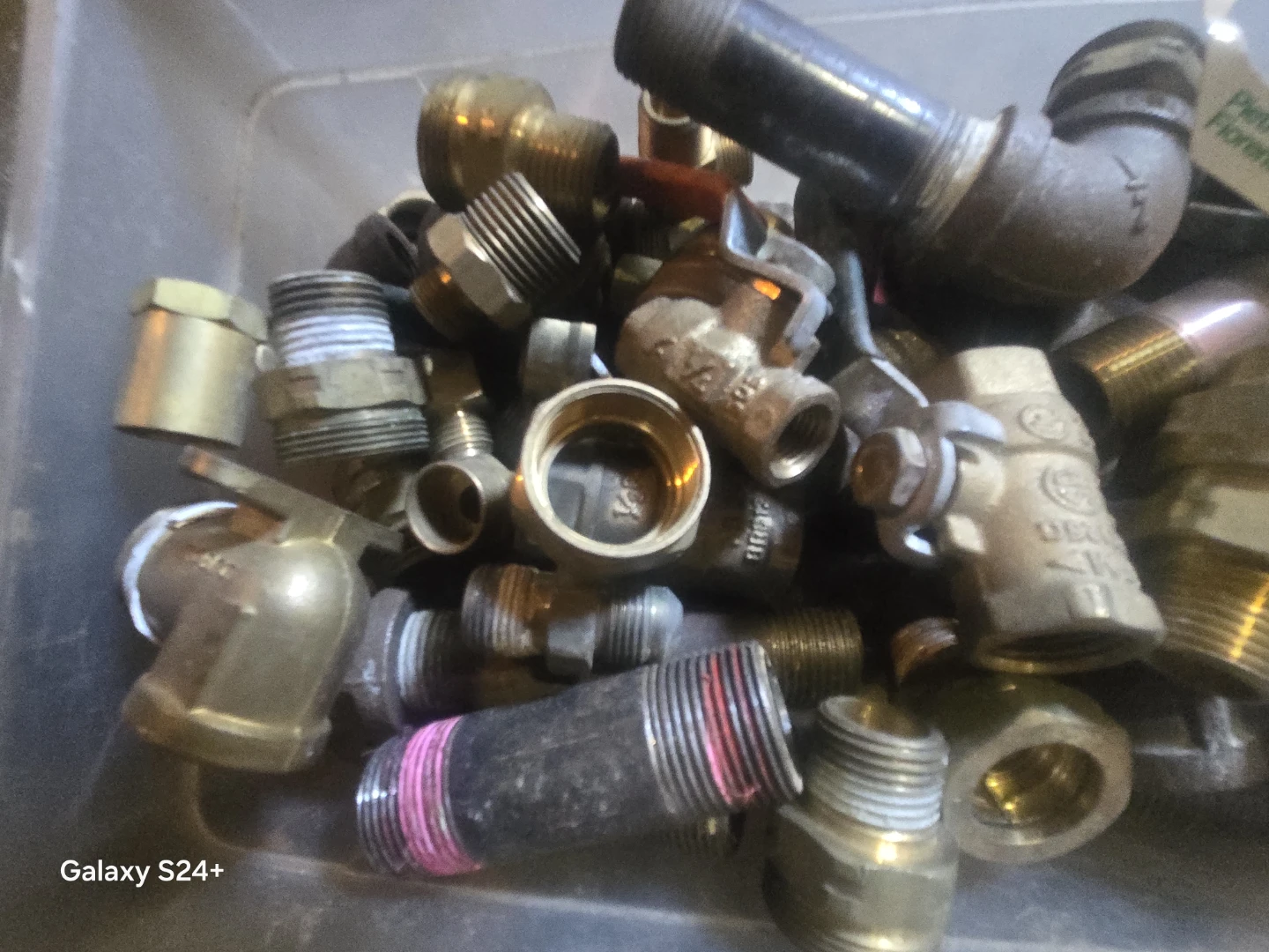 Assorted Brass and Metal Plumbing Fittings - photo 3