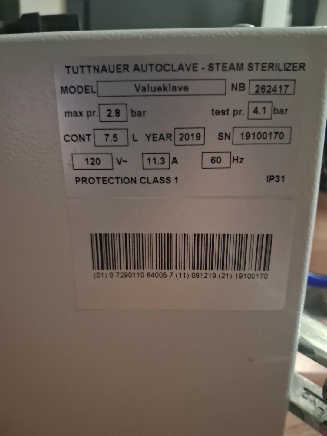 Trays & 3 baskets removed from Tuttnauer Autoclave 1730 - photo 2