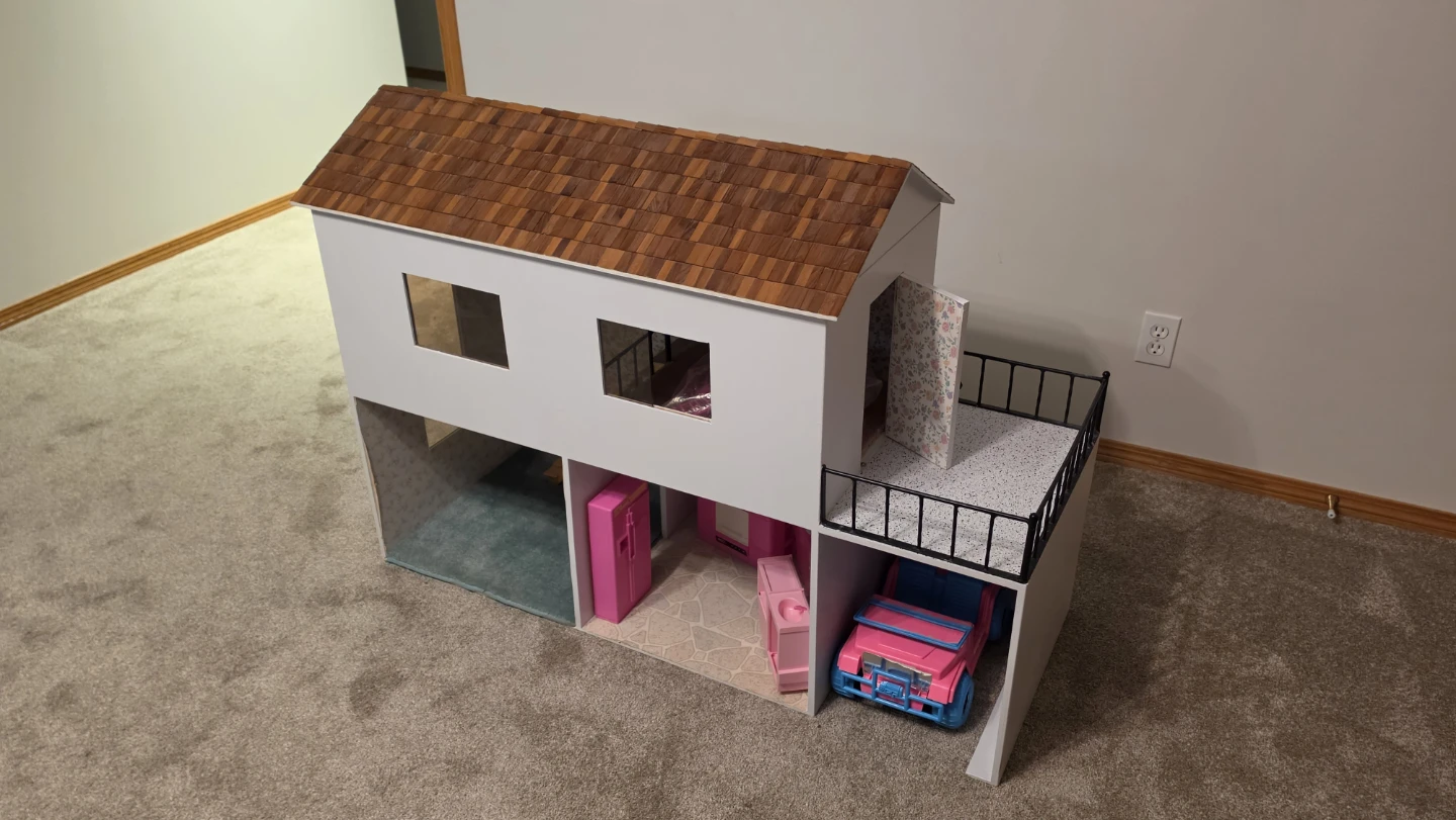 Barbie Dollhouse with Garage and Balcony