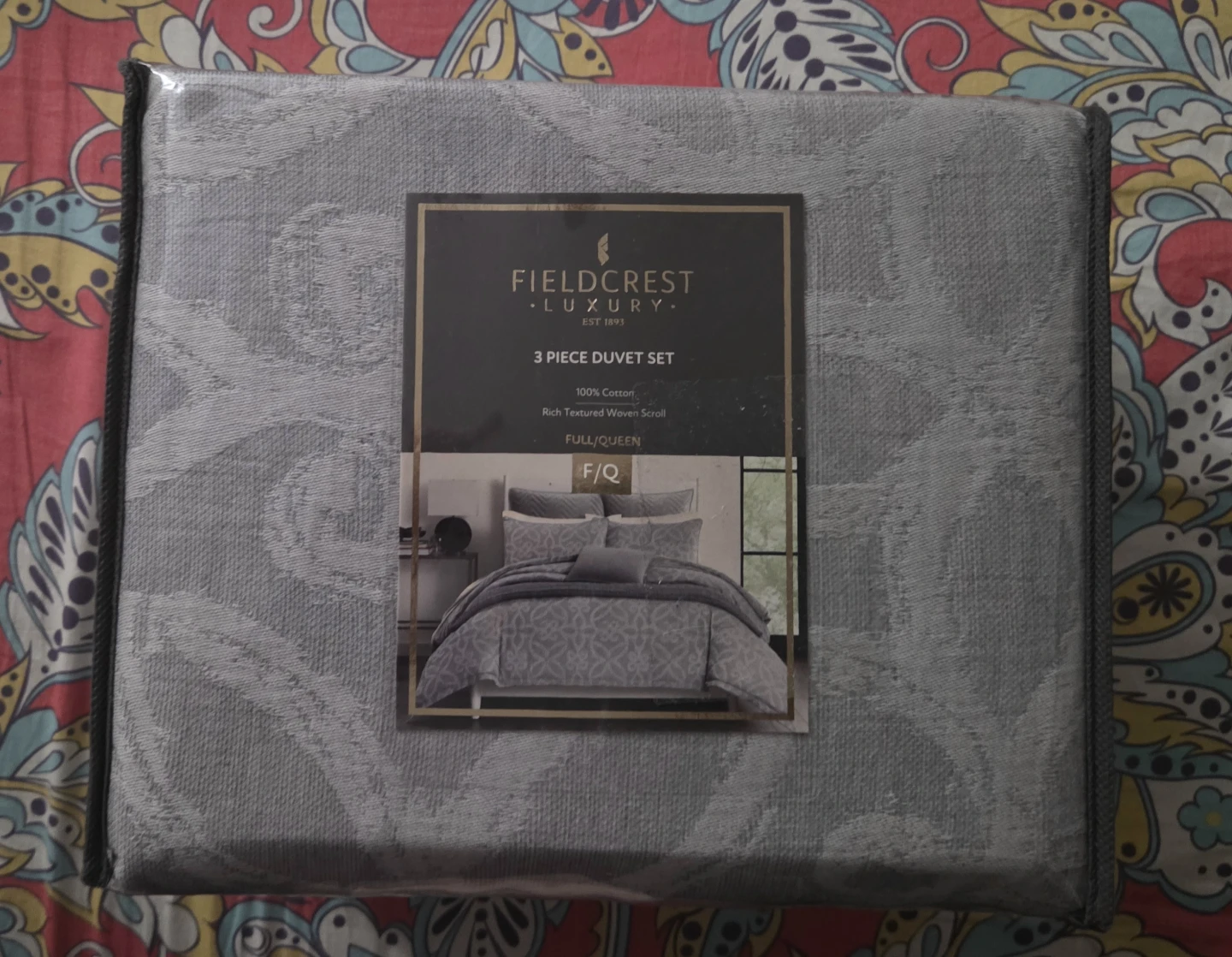 Fieldcrest Luxury 3-Piece Duvet Set Full/Queen