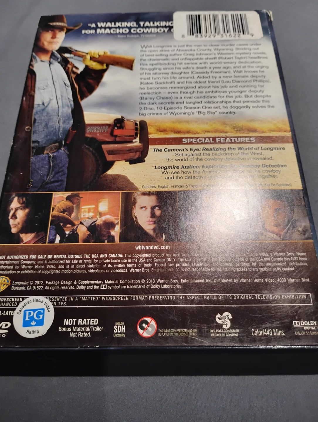 Longmire Season 1 and 2 DVD Set - photo 2
