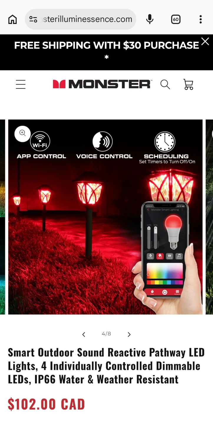 Monster Smart Outdoor Pathway LED Lights - photo 5