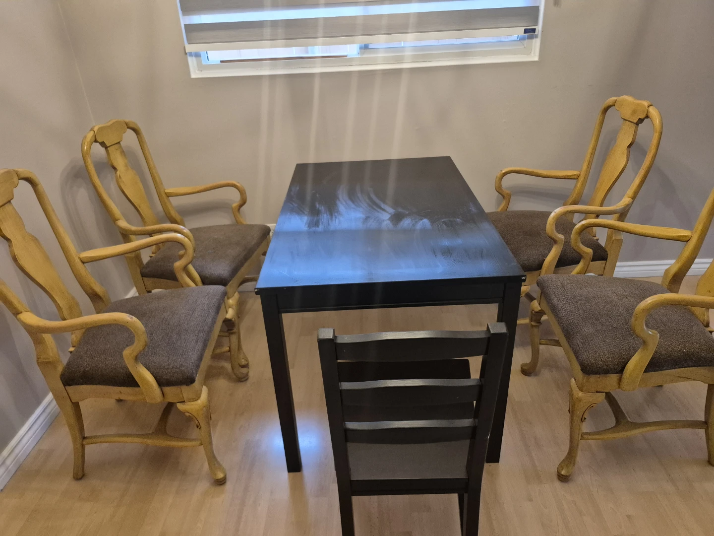 Dining table with chairs