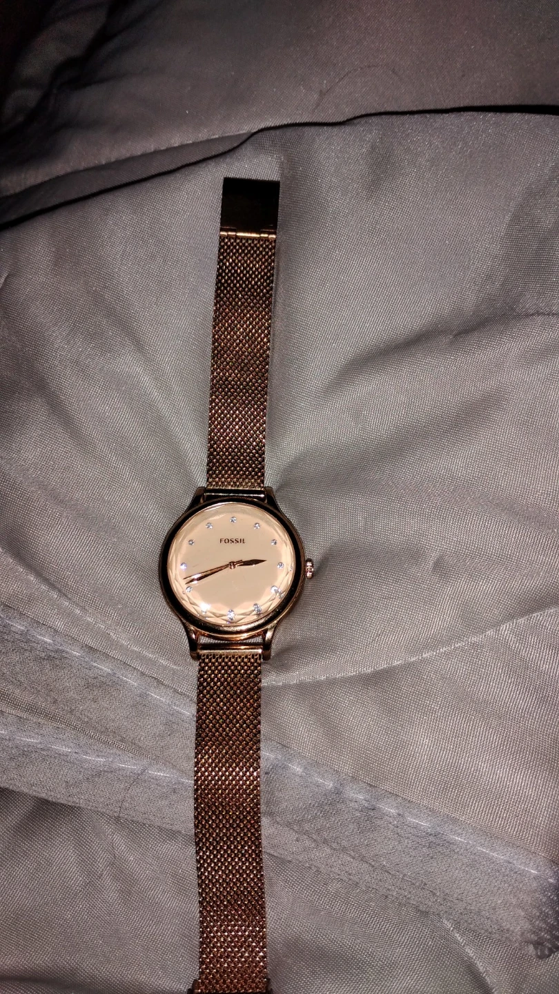 Fossil Rose Gold Mesh Watch BQ3392 - photo 5