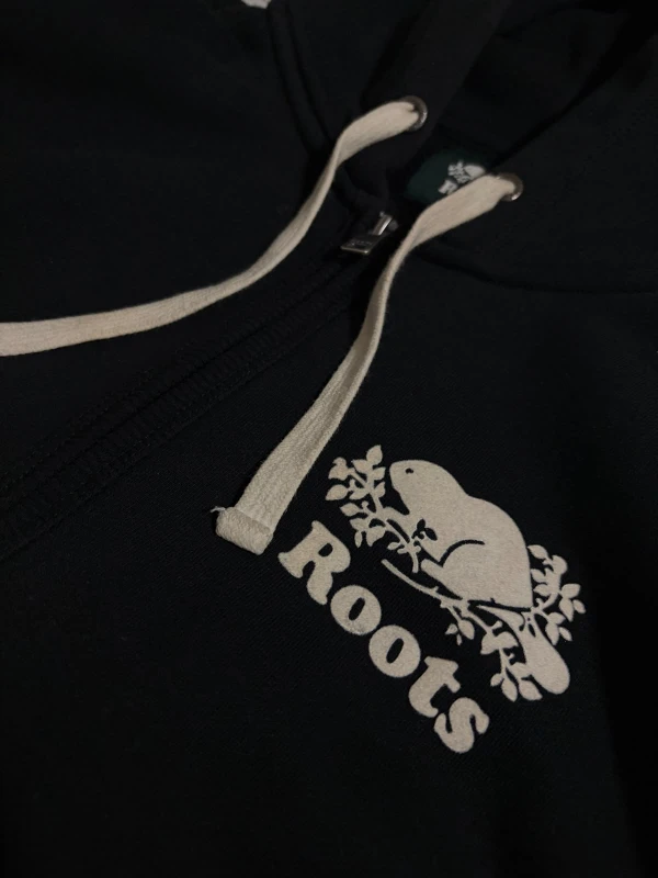 Roots Full-Zip Hoodie Black