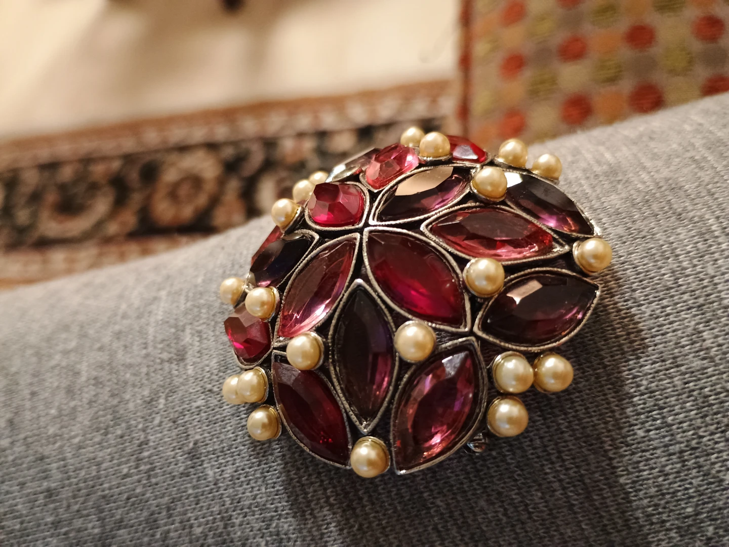 Assorted Vintage Brooches and Earrings - photo 2