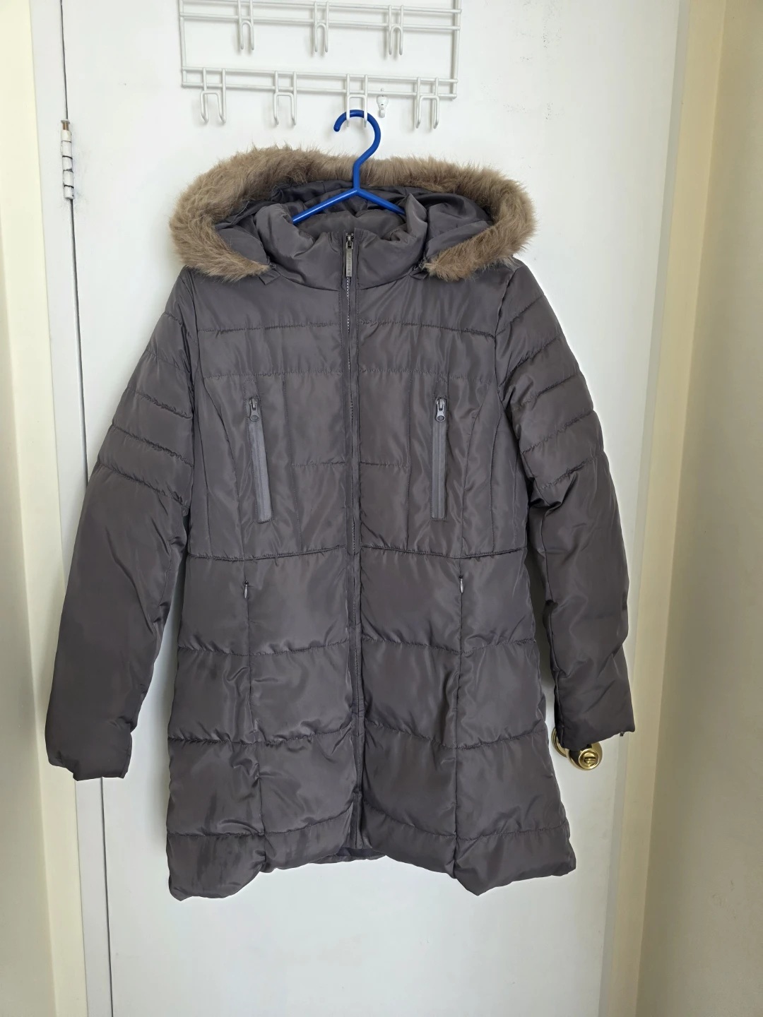 Winter Jacket with Faux Fur Detachable Hood