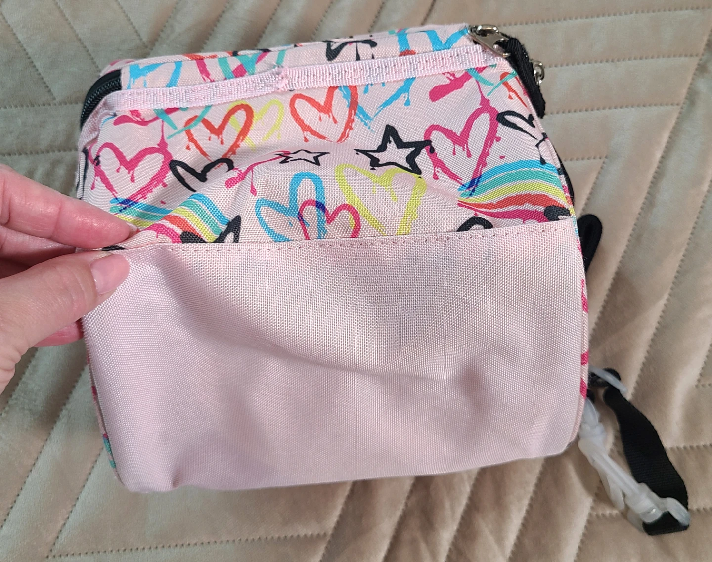 Heart Print Insulated Lunch Bag - photo 3