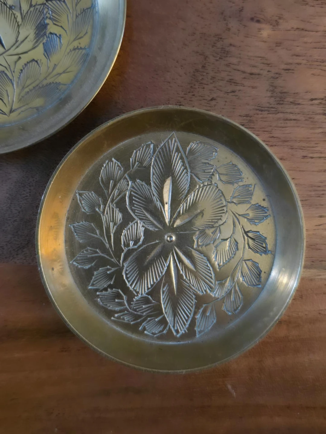 Set of Two Vintage Brass Pin Dishes - photo 2