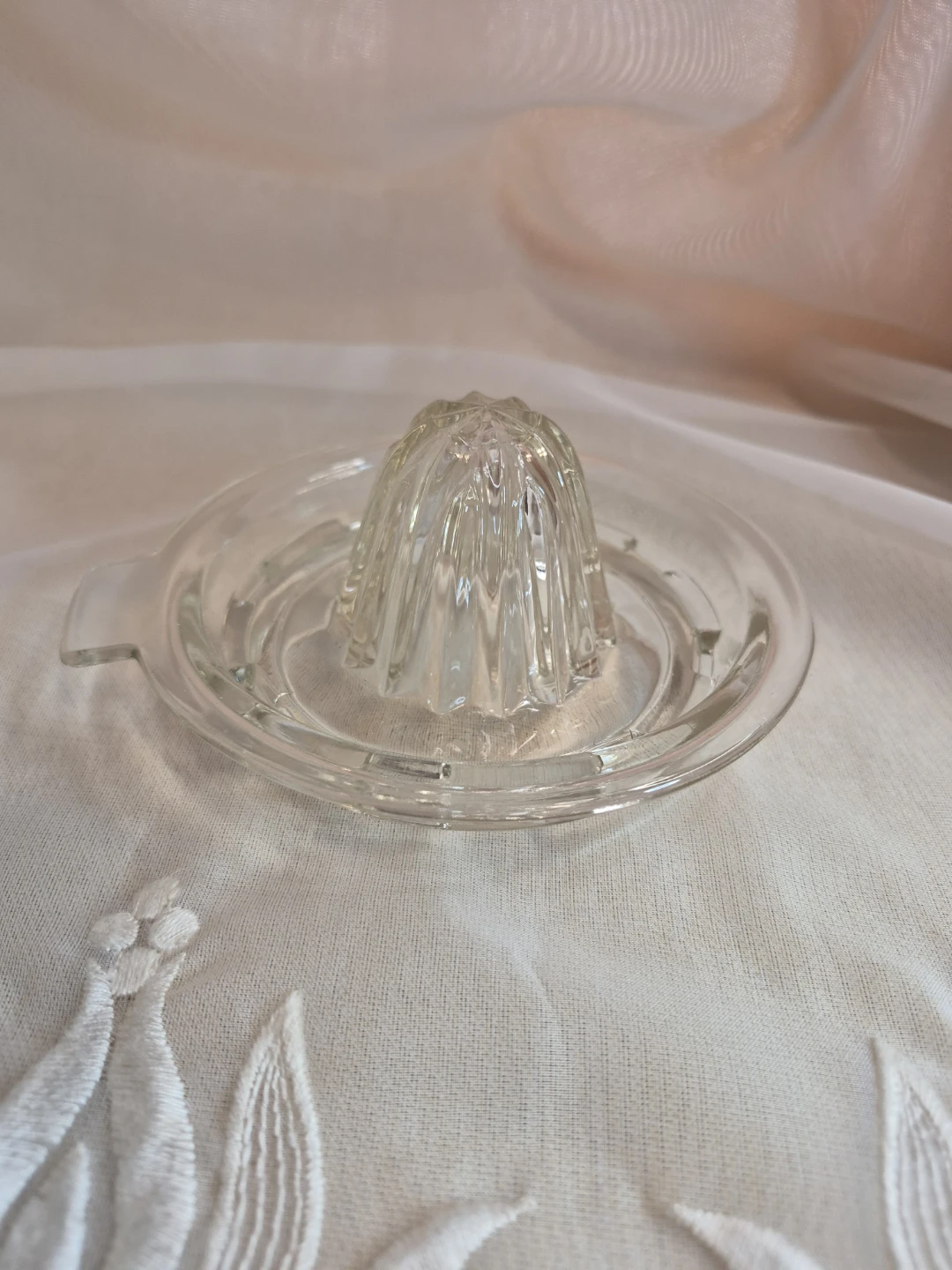 Vintage Glass 5" Lemon etc. Juicer