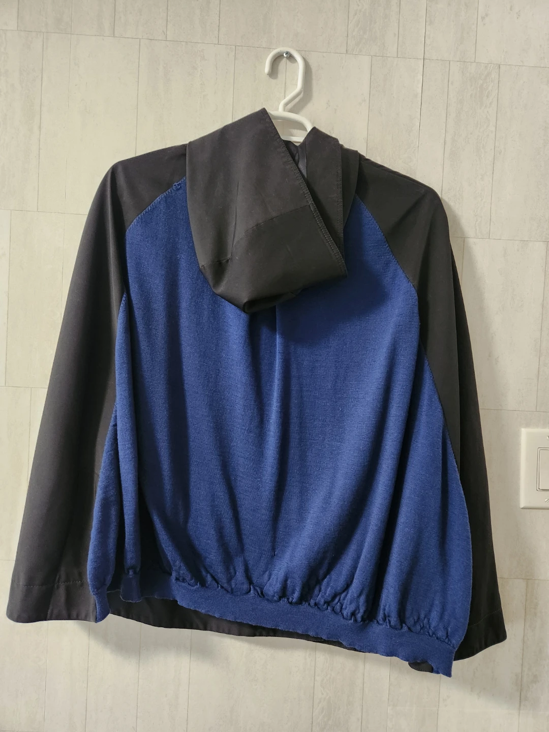 Hooded Jacket Black and Blue - photo 3