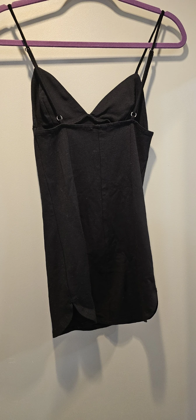 Revamped black camisole dress - photo 4
