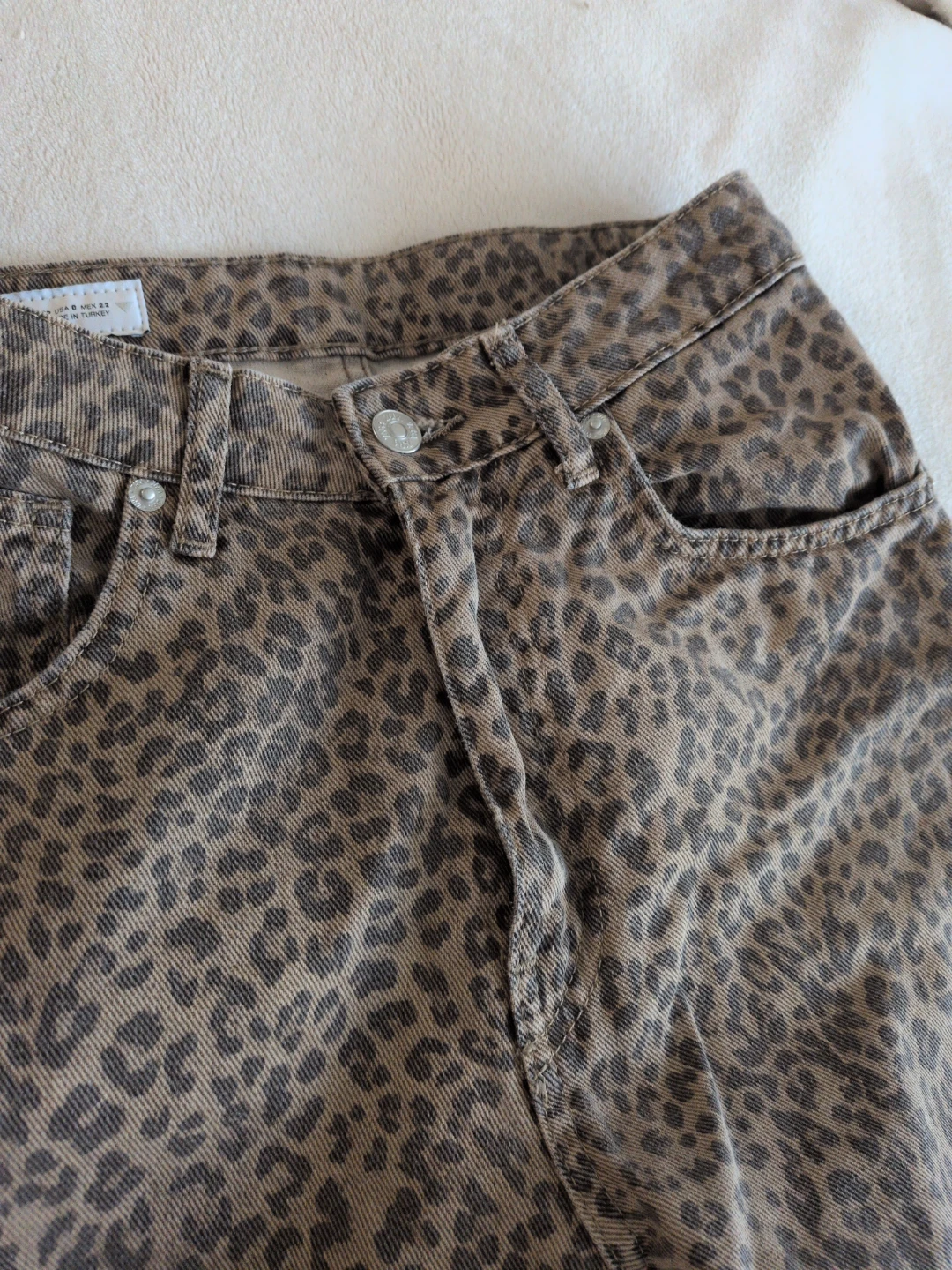 Wide Leg ZARA Leopard Print Jeans - photo 2
