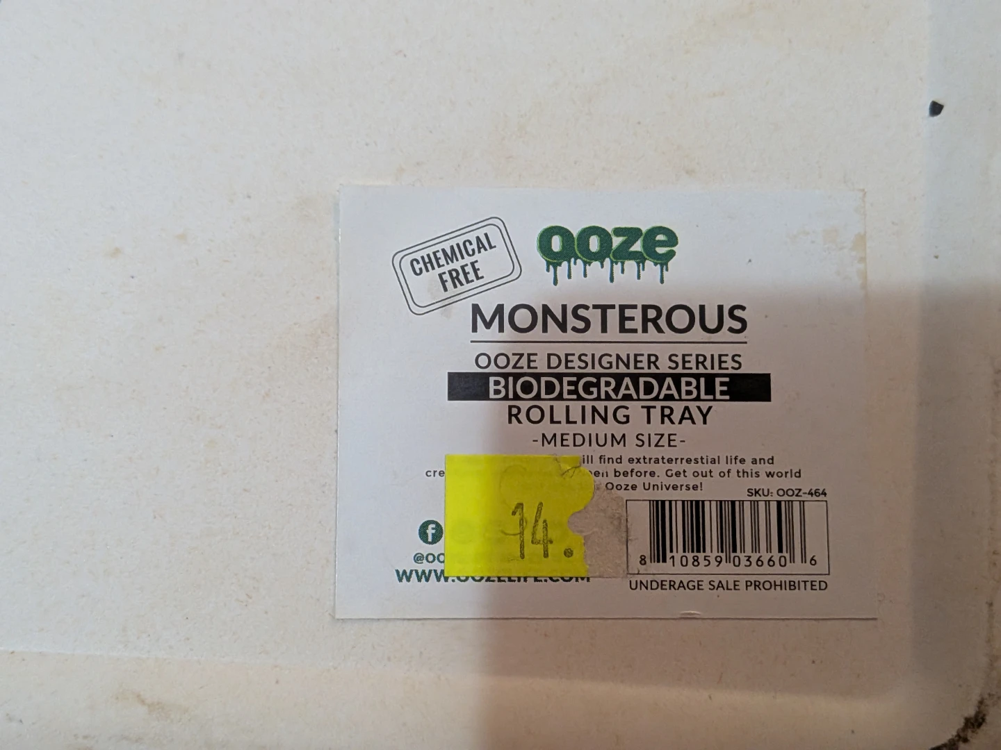 Ooze Monsterous Biodegradable Rolling Tray - photo 3