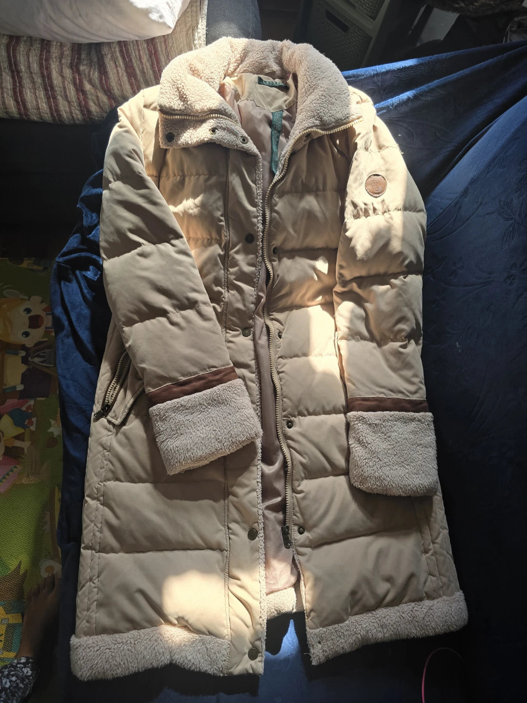 Lauren Ralph Lauren Tan Puffer Coat - photo 3