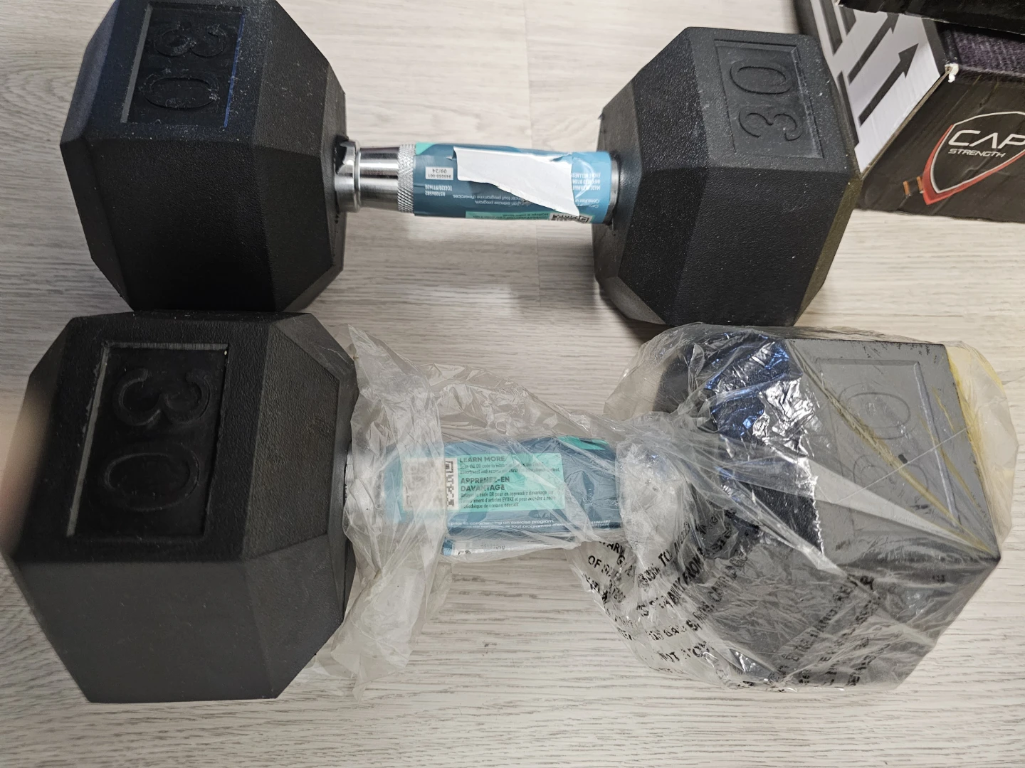 Brand new 30lb Hex Dumbbells - photo 2