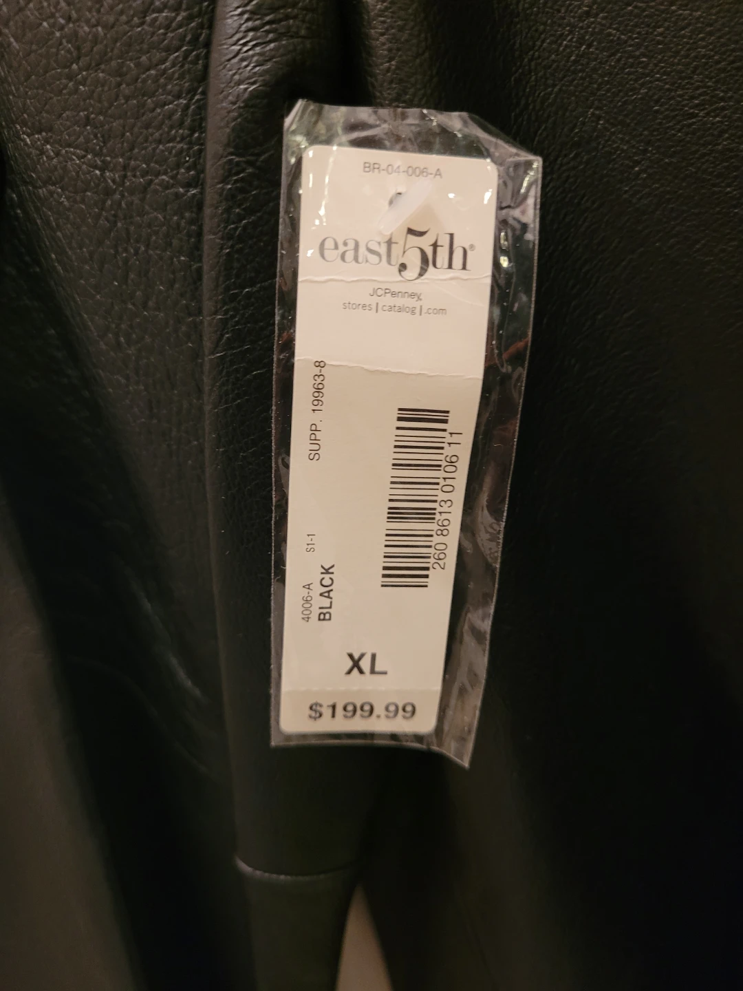 Womens East5th Leather Black Jacket blazer XL - photo 4