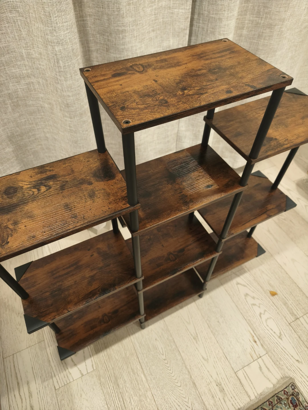 Industrial Style Wooden Plant Stand / Bookshelf - photo 2