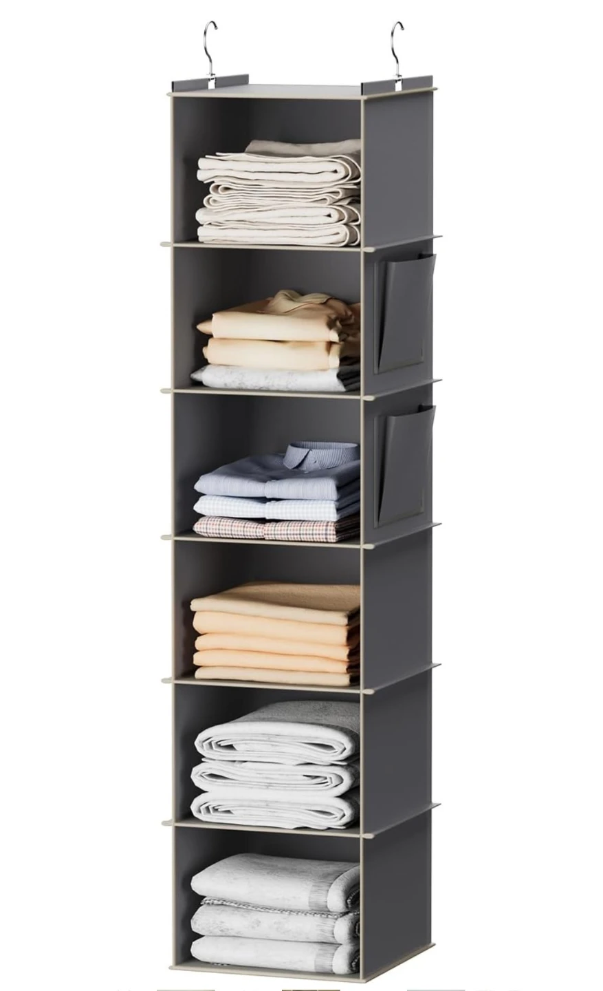 Youdenova 6-Shelf Hanging Closet Organizer