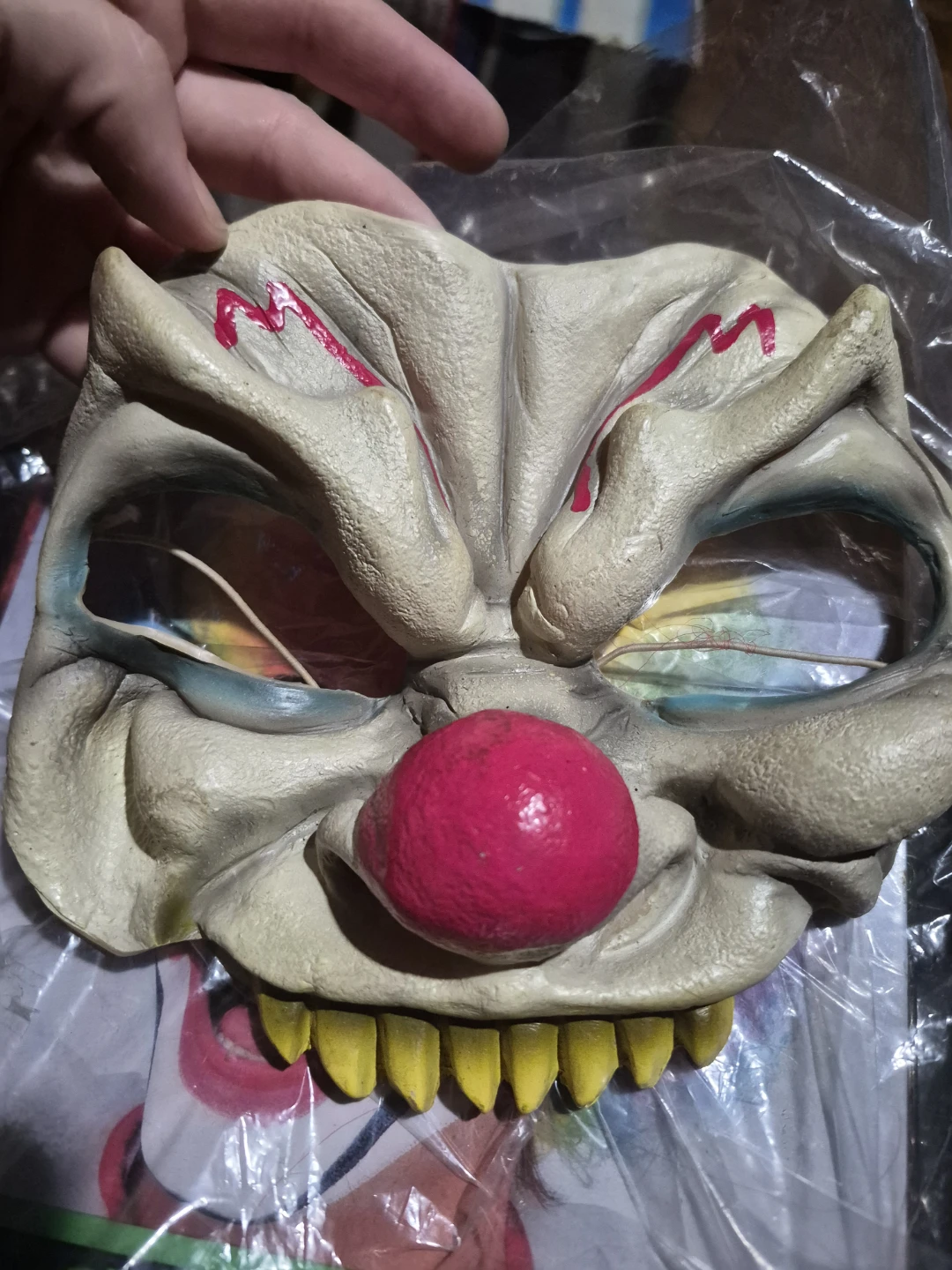 Rubie's Clown Wig and Mask Set