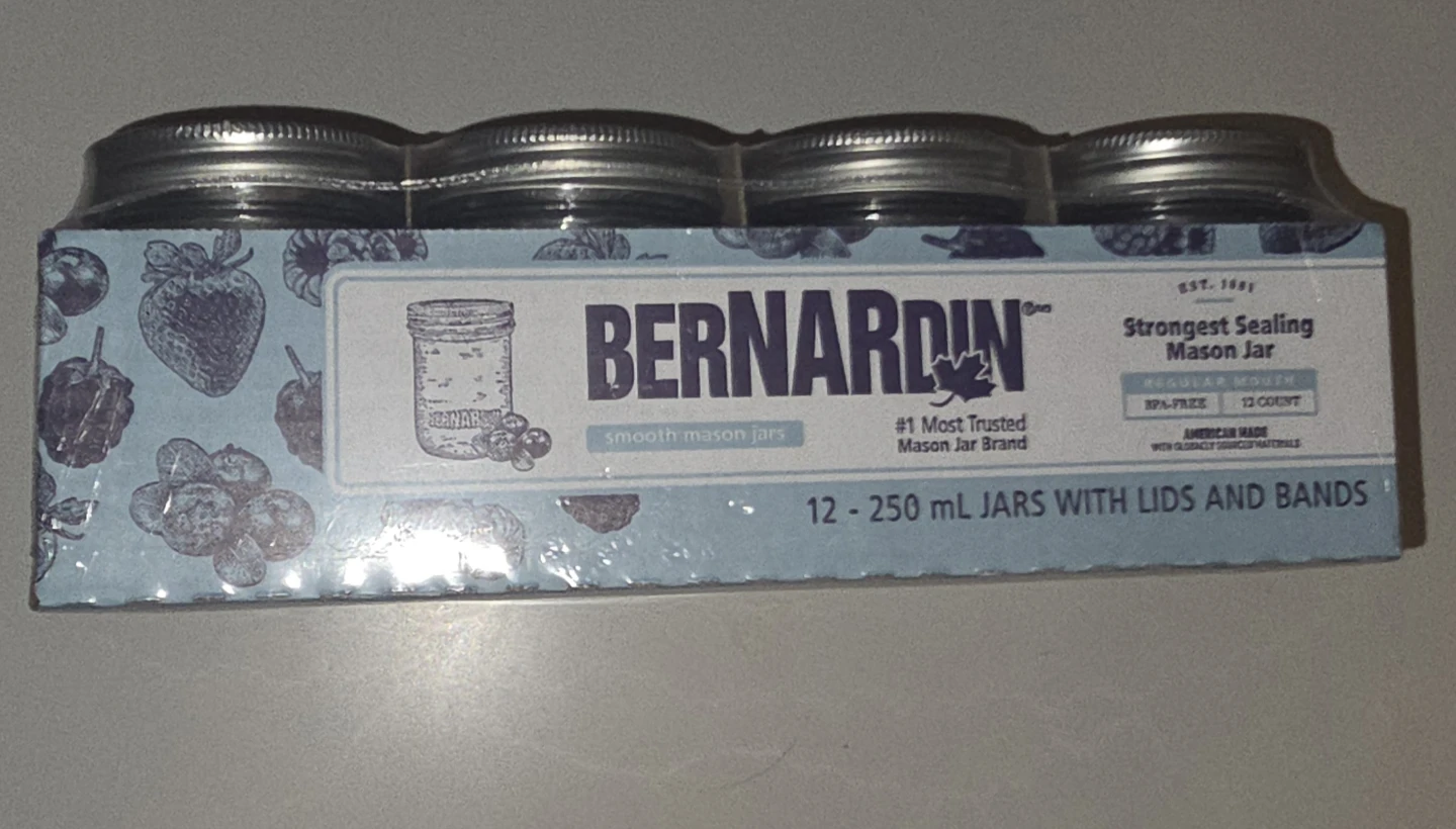 Bernardin 250 mL Mason Jars - 12 Pack
