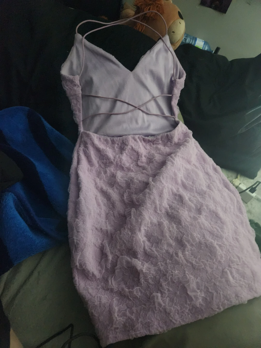 Lavender textured mini dress - photo 2