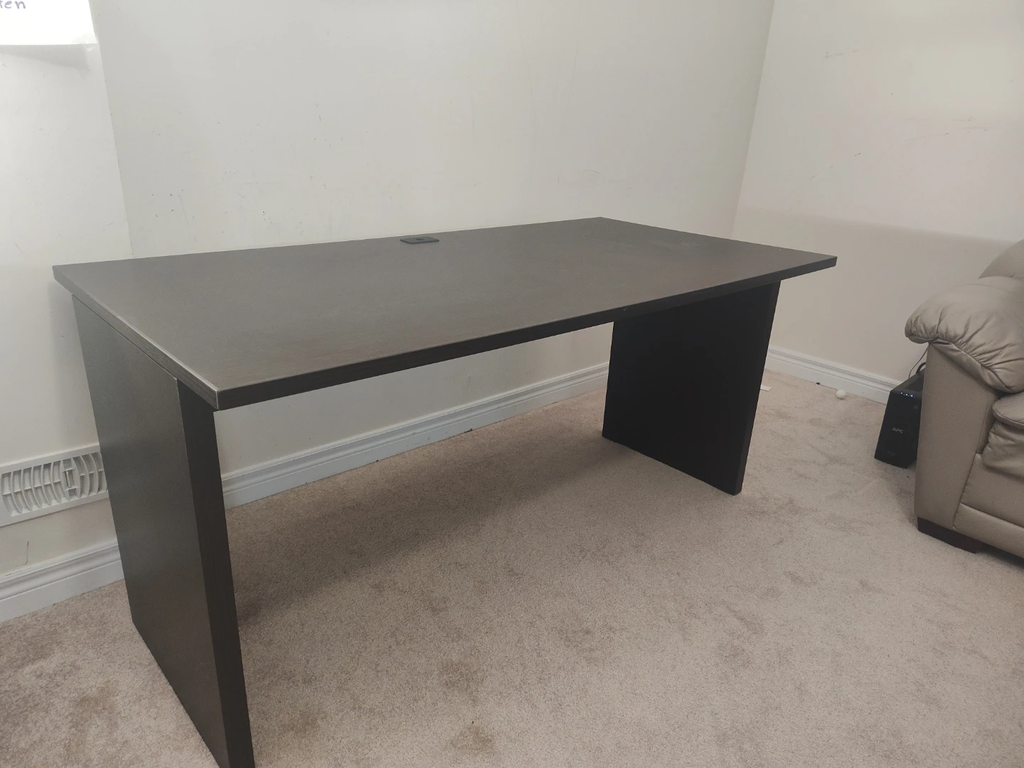 Solid Wood Executive Desk - 60" x 30" - Dark Espresso Finish - photo 3