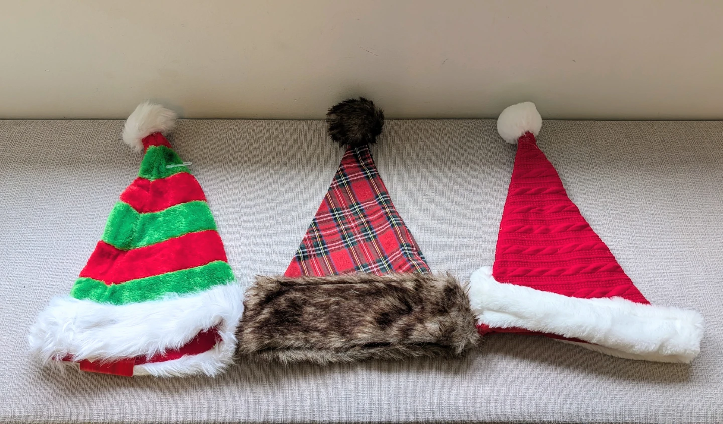 Brand New Set of 3 Christmas Santa Hats