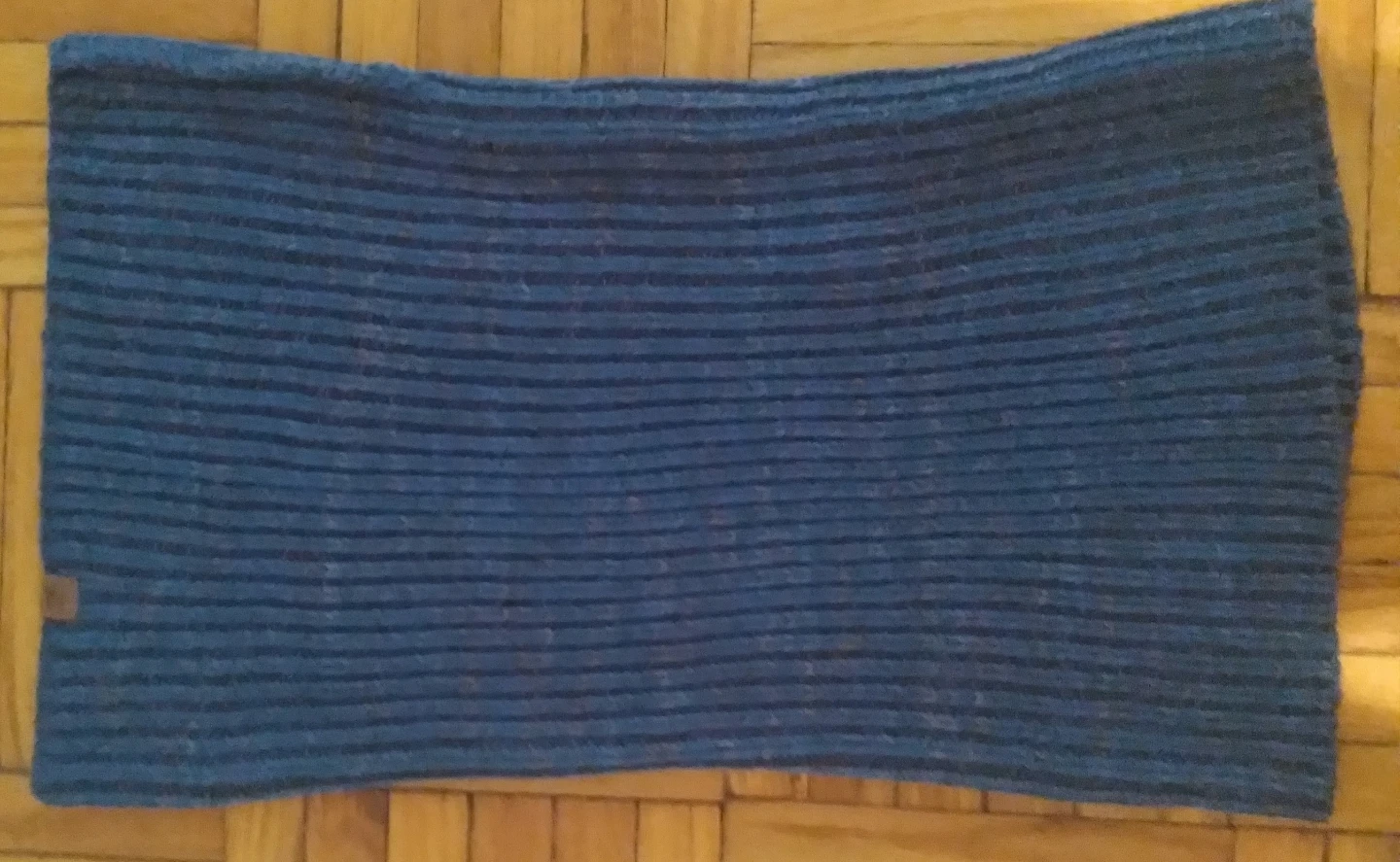 Roots Blue Knit Neck Warmer
