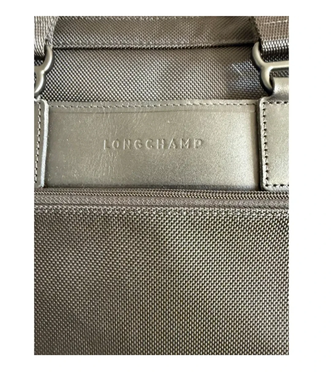 Longchamp Briefcase nylon and leather excellent condition - photo 2