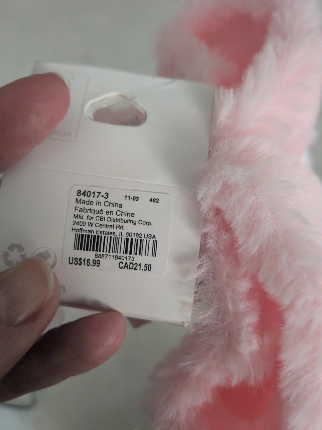 Pink Bunny Ears and Paws Set Costume - photo 3