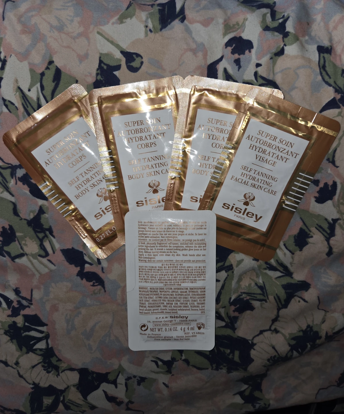 Sisley Paris Lot Of 5 Self-Tanning Hydrating Skin Care Samples - photo 4