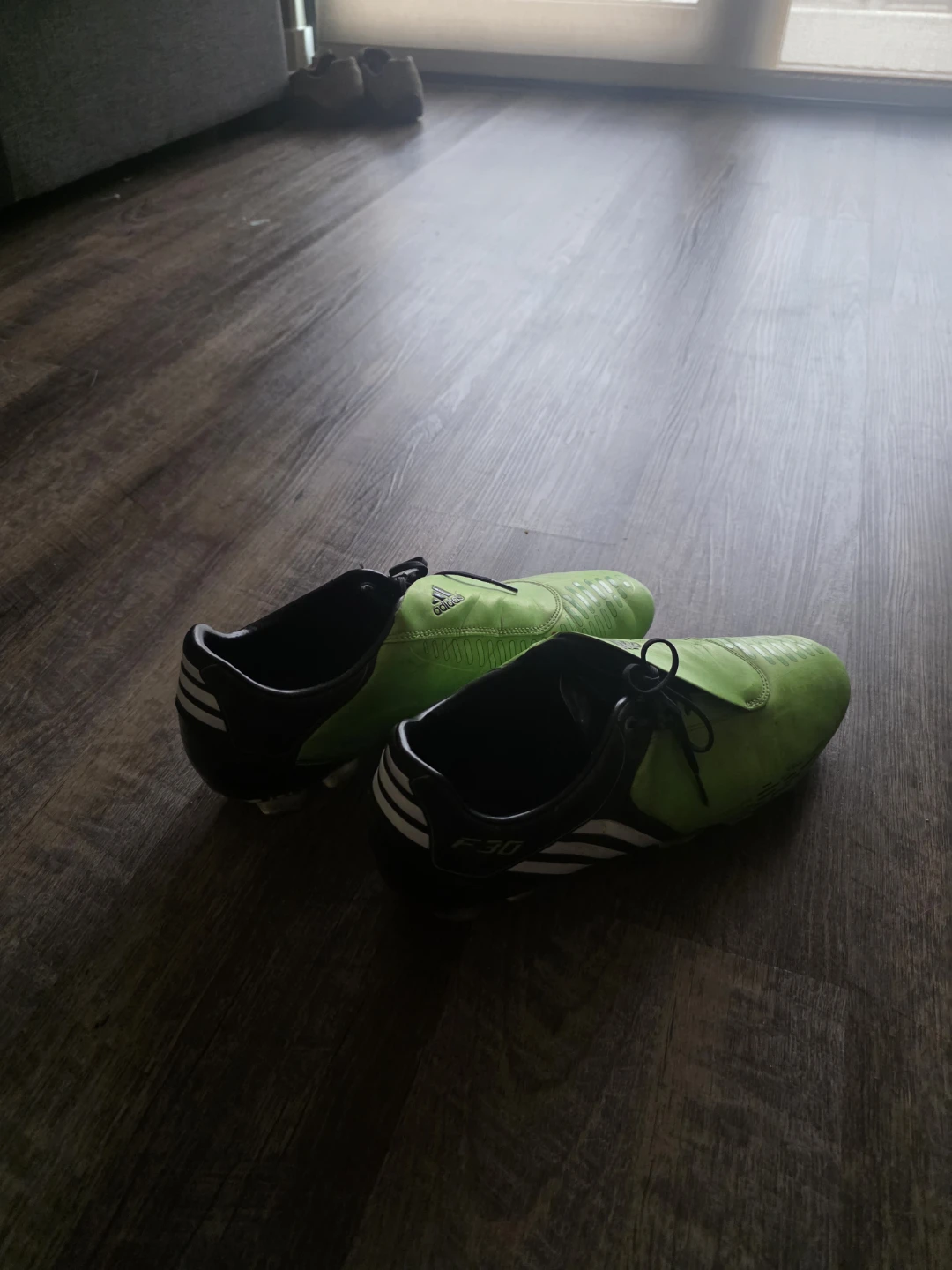 Adidas F30 Soccer Cleats - Neon Green - photo 3